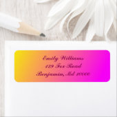 Charming Yellow en Pink Ombre Etiket (Insitu)