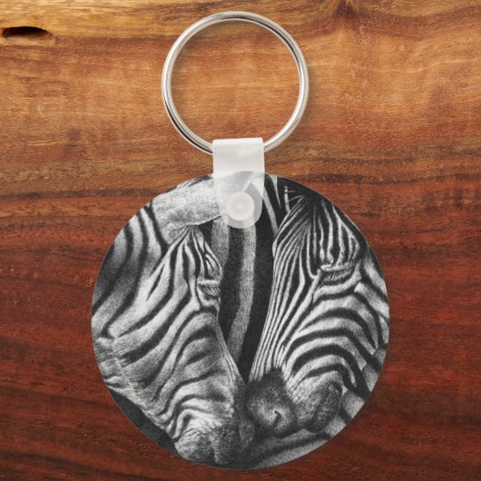 Charming Zebra Sleutelhanger (Voorkant)