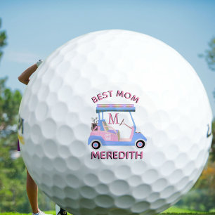 Charminine Golf Cart Beste Mam Monogram Naam Golfballen