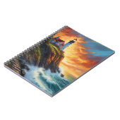 Charms aan zee: Roodoverdekte woning en vuurtoren Notitieboek (Linkerzijde)