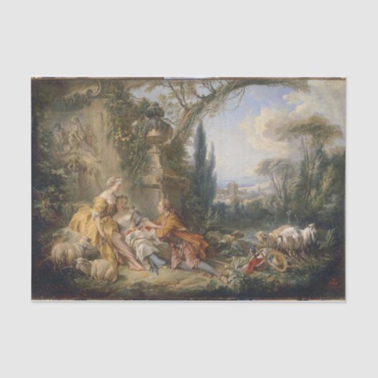 Charms of Country Life van Francois Boucher Tissuepapier (Voorkant)