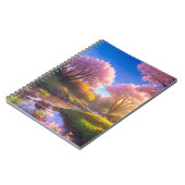 Charms van Sakura Bomen door de Graceful Stream Notitieboek (Linkerzijde)