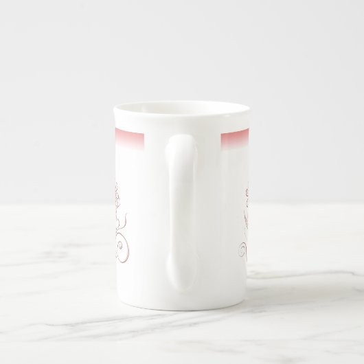 Charmum floral Bone China Mok (Achterkant)