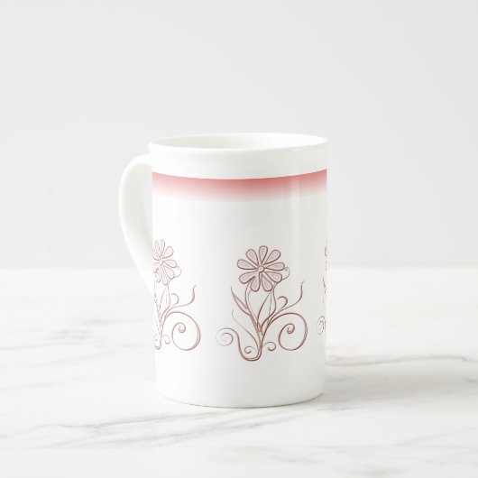 Charmum floral Bone China Mok (Links)