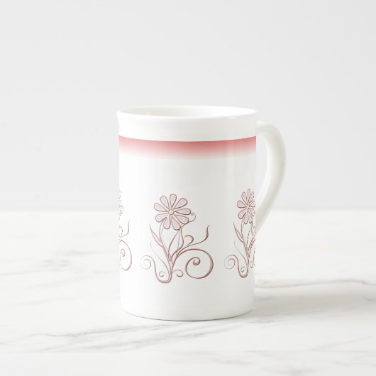 Charmum floral Bone China Mok (Voorkant rechts)