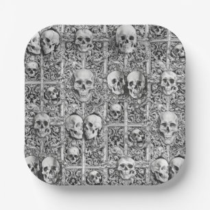 Charnel huis papieren bordje