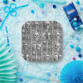 Charnel huis papieren bordje (Feest)