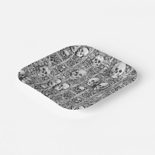 Charnel huis papieren bordje (Gebogen)