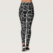 Charocal Grey Women's Animal Print Leggings (Achterkant)
