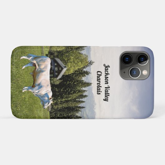 Charolais Bull Case-Mate iPhone Case (Achterkant (horizontaal))