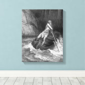 Charon, de Ferryman van de hel Canvas Afdruk (Insitu (Houten vloer))