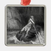 Charon, de Ferryman van de hel Metalen Ornament (Voorkant)
