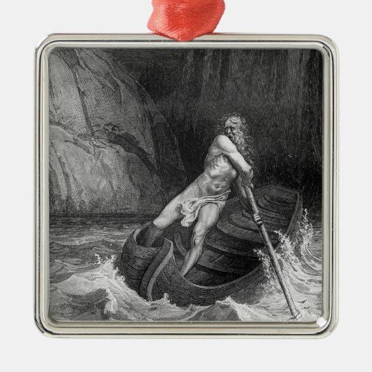 Charon, de Ferryman van de hel Metalen Ornament (Voorkant)