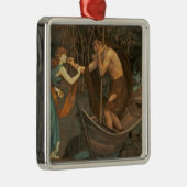 Charon en Psyche Metalen Ornament (Rechts)