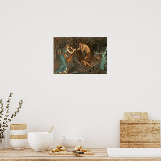 Charon en Psyche Poster (Keuken)