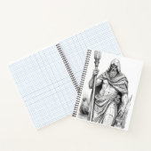 Charon Ferryman Marble Statue Gothic Ink Art Noteb Notitieboek (Binnen)
