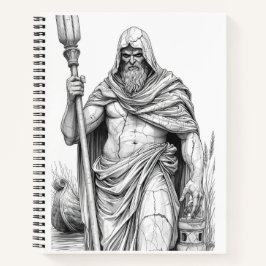 Charon Ferryman Marble Statue Gothic Ink Art Noteb Notitieboek