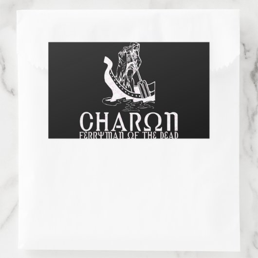Charon Rechthoekige Sticker (Tas)