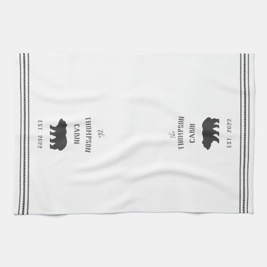 Charool & White Rustic Beer, op maat gemaakt Theedoek (Horizontaal)