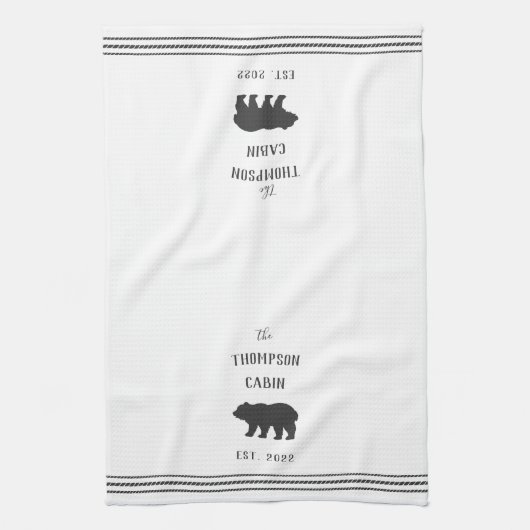 Charool & White Rustic Beer, op maat gemaakt Theedoek (Verticaal)