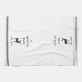 Charool & White Rustic Deer - Aangepast Theedoek (Horizontaal)