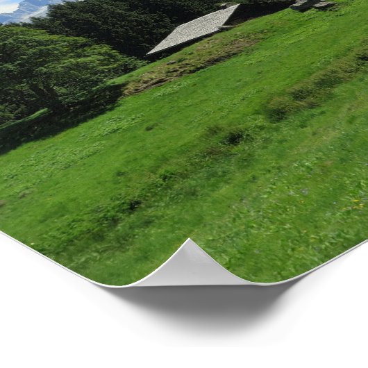 Charousee French Alps Huts Poster (Hoek)