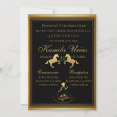 Charra Mexican Gold Invitation Kaart (Voorkant)