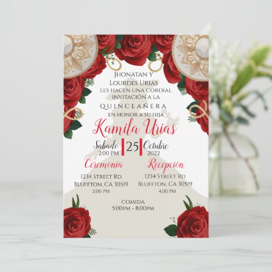 Charra Quince Kaart (Staand voorkant)