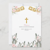 Charra Rozen Mexicaanse Bautizo y Primer Anito Kaart (Achterkant)