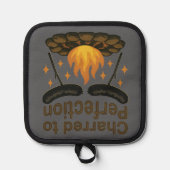 Charred to Perfection Grappige kampvuur hotdog Pannenlap (Voorkant)