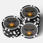 Charred to Perfection Grappige kampvuur hotdog Poker Chips (Opstapeling)
