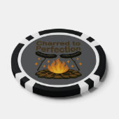 Charred to Perfection Grappige kampvuur hotdog Poker Chips (Enkel)