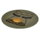 Charred to Perfection Grappige kampvuur hotdog Snijplank (Hoek)