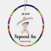 Charro Boy Baptism Ornament (Links)