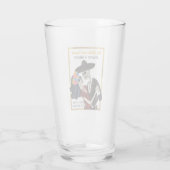 Charro en Catrina Sugar Skulls dansen Glas (Achterkant)
