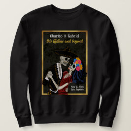 Charro en Catrina Sugar Skulls Zwart Trui