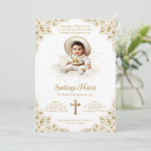Charro Jongensdoop - Gouden Bautizo - Niño Charro Kaart (Staand voorkant)