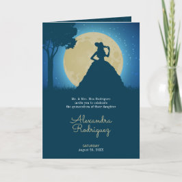 Charro Silhouette met Moon Quinceanera