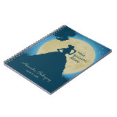 Charro Silhouette met Moon Quinceanera Notitieboek (Linkerzijde)