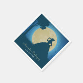 Charro Silhouette met Moon Quinceanera Servet (Hoek)