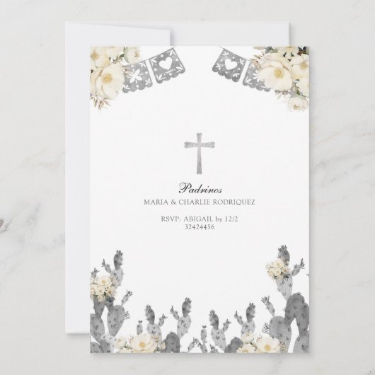 Charro Twins Boy Mexicaanse doop en eerste verjaar Kaart