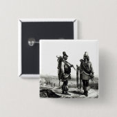 Charrua Indians Vierkante Button 5,1 Cm (Voorkant /achterkant)