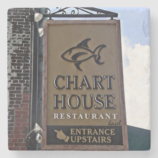Chart House, Savannah, Georgia Marble Onderzetter (Voorkant)