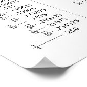 Chart of Decimal Fraction Equivalents Poster (Hoek)