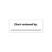 Chart Reviewed By with Blank Line For Name