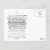 Charta Postalis Indulgentiae 7 Ecclesiarum Urbis Briefkaart (Achterkant)