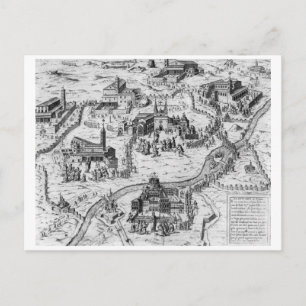 Charta Postalis Indulgentiae 7 Ecclesiarum Urbis Briefkaart