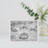 Charta Postalis Indulgentiae VII Ecclesiarum Urbis Briefkaart (Staand voorkant)