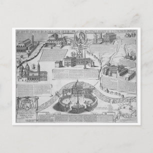 Charta Postalis Indulgentiae VII Ecclesiarum Urbis Briefkaart