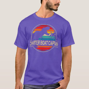 Charter Boat Kapitein Dinosaur T-shirt